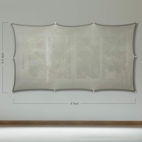 شاشات عرض خلفية كبيرة الحجم باللون الرمادي مقاس 5 أقدام × 9 أقدام + شاشات عرض خلفية للنافذة البيضاء مقاس 40 بوصة × 60 بوصة مع أجهزة تثبيت لعرض مقاطع فيديو الهالوين in Kuwait