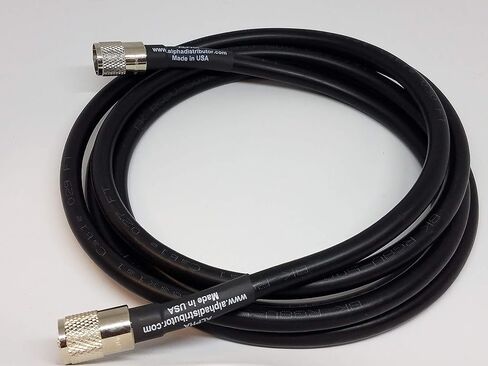 Alpha - 75ft RG8u RG8 Coax Cable with AMPHENOL PL259s Attached in Saudi Arabia