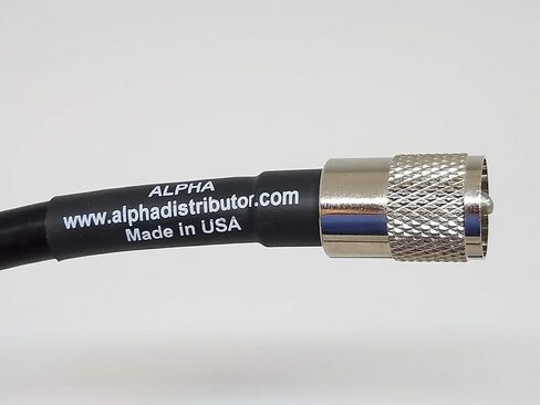 Alpha - 75ft RG8u RG8 Coax Cable with AMPHENOL PL259s Attached in Saudi Arabia