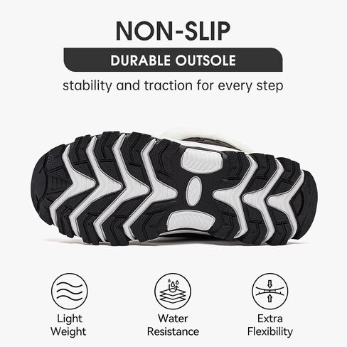 HOBIBEAR Womens Winter Boots Warm Faux Fur Lined Snow Boots Cold Weather Outdoor Shoes Water Resistant in Saudi Arabia