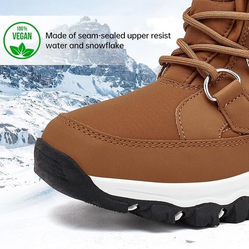 HOBIBEAR Womens Winter Boots Warm Faux Fur Lined Snow Boots Cold Weather Outdoor Shoes Water Resistant in Saudi Arabia