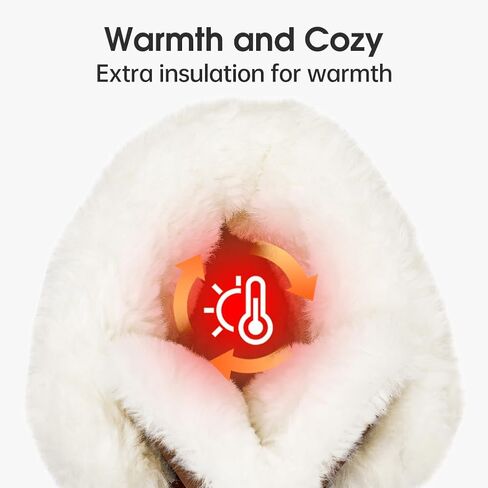 HOBIBEAR Womens Winter Boots Warm Faux Fur Lined Snow Boots Cold Weather Outdoor Shoes Water Resistant in Saudi Arabia