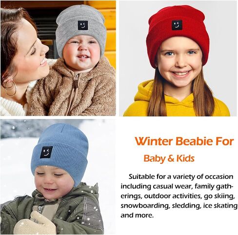 قبعات Meaiguo Baby Beanie متماسكة للأطفال قبعة شتوية للأطفال الصغار للأولاد والبنات من عمر 0 ​​إلى 8 سنوات in Saudi Arabia