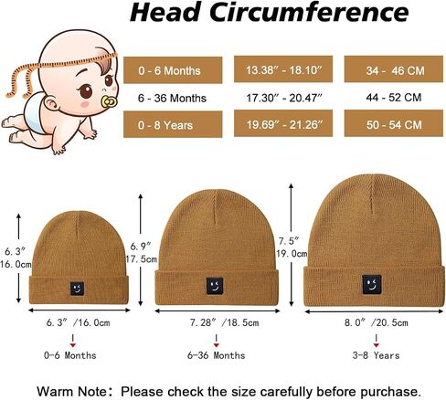 قبعات Meaiguo Baby Beanie متماسكة للأطفال قبعة شتوية للأطفال الصغار للأولاد والبنات من عمر 0 ​​إلى 8 سنوات in Saudi Arabia