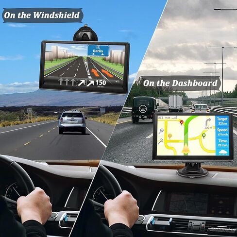 GPS Navigator للسيارة، أحدث خريطة لعام 2024 بشاشة لمس 7 بوصة للسيارة GPS 256-16 جيجابايت، توجيه اتجاه الدوران الصوتي، دعم السرعة والتحذير من الضوء الأحمر، تحديثات خريطة إلزامية مدى الحياة في أمريكا الشمالية in Kuwait