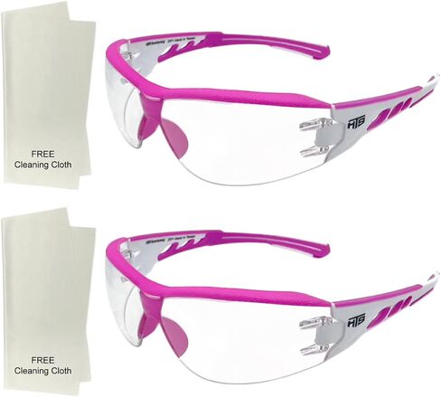 HTS HUNTERSKY Super Flexible Lightweight Anti Fog Wrap-Around U6 Clear Shooting Safety Glasses with ANSI Z87.1 Scratch Resist in Saudi Arabia