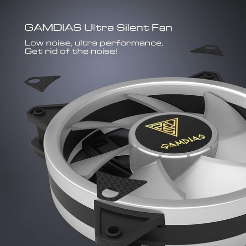 Gamdias Aeolus M2 120mm RGB Case Fan مع وحدة تحكم - أداء عالي وتبريد هادئ in Kuwait