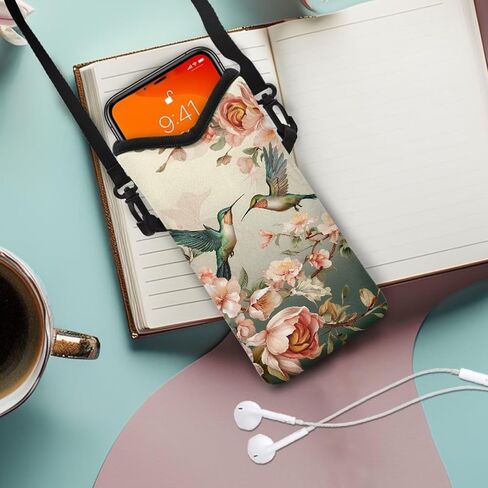 Crossbody Phone Bag Waterproof Mini Cellphone Purse Bag with Adjustable Strap Fits Most Smartphones, 8'' x 4'' in Saudi Arabia