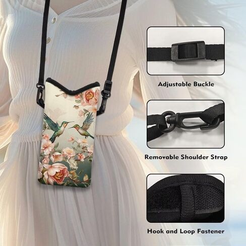 Crossbody Phone Bag Waterproof Mini Cellphone Purse Bag with Adjustable Strap Fits Most Smartphones, 8'' x 4'' in Saudi Arabia