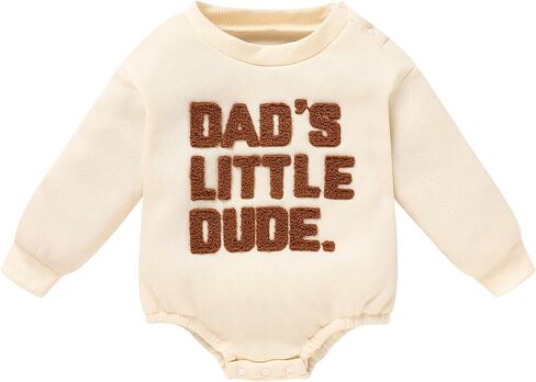 GRNSHTS Newborn Baby Boy Outfit Long Sleeve Oversized Romper Toddler Boy Coming Home Outfit Baby Boy Fall Winter Clothes in Saudi Arabia