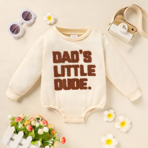 GRNSHTS Newborn Baby Boy Outfit Long Sleeve Oversized Romper Toddler Boy Coming Home Outfit Baby Boy Fall Winter Clothes in Saudi Arabia