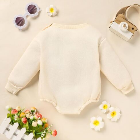 GRNSHTS Newborn Baby Boy Outfit Long Sleeve Oversized Romper Toddler Boy Coming Home Outfit Baby Boy Fall Winter Clothes in Saudi Arabia