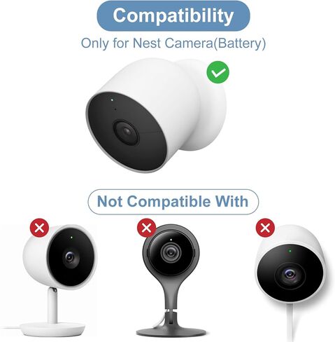 كابل طاقة متوافق مع بطارية Google Nest Cam الخارجية أو الداخلية، موصل طاقة Nest بطول 25 قدمًا/7.6 متر مع كابل شحن مقاوم للطقس يعمل على تشغيل سلك طاقة Nest Cam in Kuwait
