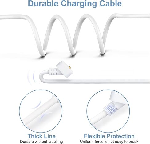 كابل طاقة متوافق مع بطارية Google Nest Cam الخارجية أو الداخلية، موصل طاقة Nest بطول 25 قدمًا/7.6 متر مع كابل شحن مقاوم للطقس يعمل على تشغيل سلك طاقة Nest Cam in Kuwait