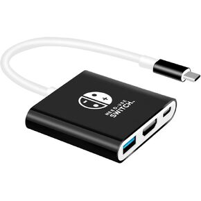 USB-C to HDMI TV Adapter,Compatible with Nintendo Switch & OLED Switch Docking Station for TV - Ultra-Fast Charging,4K/60Hz TV Dock,Stable Connection,Multiple Ports for All Your Needs