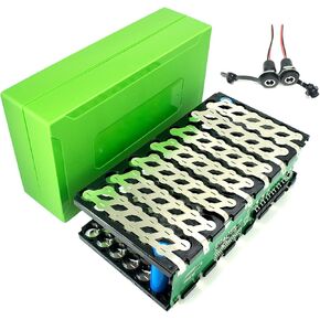 13S 6P 48V Electric Bike Lithium Battery Case with 20A Balance BMS Including Holder Nickel For E-Soccter Battery 48V Use DIY Battery Storage Box in Series Plastic Batteries Case for 18650 Battery