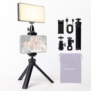 Professional 192 LED Camera Lighting Kit for Streaming and Video Conferencing - Elevate Your Content Quality with The Perfect Video Light