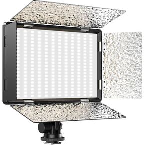 Zecti 37W Video Light,520 LED Camera Light with Adjustable Sunshade,CRI>95 3200-5600K Portable Photography Lighting Suitable for Outdoor Photography Live Streaming（Battery Not Included）