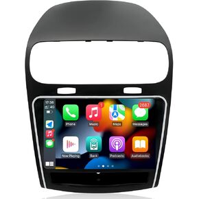 （8 Core 4+32G） Android13 Car Stereo Radio for Dodge Journey 2011-2019 - Carplay and Android Auto GPS Navigation - Head Unit 9-inch Touchscreen 1280 * 800 Bluetooth Backup Camera RDS FM SWC 5GWiFi
