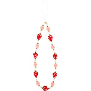 simarro Beaded Phone Charms Strap Cute Sweet Beaded Phone Charm Non-Slip Phone Lanyard Wrist Strap Phone Charms Decoration Phone Chain for Women Grils