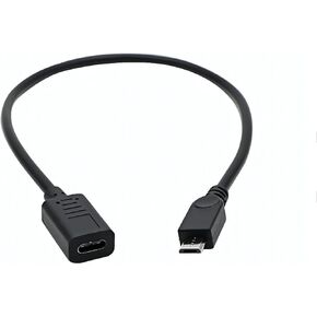 USB C to Micro USB Adapter, USB Type C Female to Micro USB Male Charge Cable Converter Cord for MacBook Pro, Laptop, Android Devices