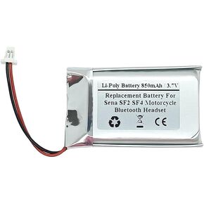 850mAh 3.7V Replacement Battery for Sena SF2 SF4 Motorcycle Bluetooth Headset, Helmet intercom