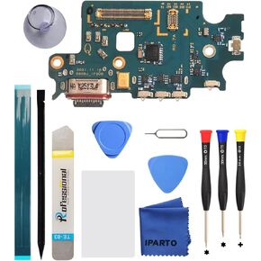 Charging Port Replacement Kit for Samsung Galaxy S22+ 5G SM-S906U SM-S906U1 USB Flex Dock Connector Charging Flex Replacement with Tools