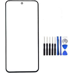 for Google Pixel 8 Pro Black Front Screen Outer Glass Panel Lens Replacement with Opening Tool (Not LCD &Not Digitizer)