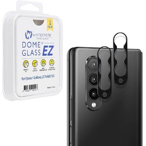 [Whitestone Dome Camera] Galaxy Z Fold 3 Camera Protector by Whitestone [One Touch Installation] Scratch-Resistant Camera Protector - Two Pack