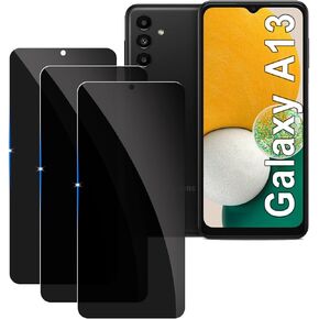 Lyphpe【3 Pack Privacy Screen Protector for samsung galaxy A13 9H Tempered Glass Anti-Spy Private Film Compatible for Samsung A13 Case Friendly