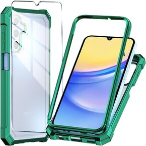Compatible with Gabb Phone 4 Pro Phone Case,This Phone Case is not Manufactured or Sold by Gabb,with Tempered Glass Screen Protector,Electroplated PC Front Frame Soft Transparent Back