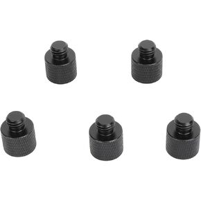 3/8"-16 Male to 1/4"-20 Female Microphone Screw Adapter(5 Pieces)