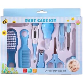 Newborn Nursery Care Set, 10pcs Baby Safety Care Set for Infant for Travel (Blue)