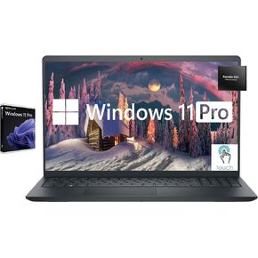 Dell Inspiron Touchscreen Laptop, 15.6" Full HD IPS Display, AMD Ryzen 5 7530U Processor, Windows 11 Pro Laptop, 32GB RAM, 2TB Storage(1TB SSD and P-1KG External Drive), HDMI, Black