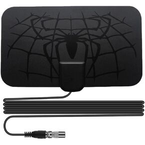 TV Antenna, Digital TV Antenna for Smart TV Indoor, HDTV Antenna 360° Reception, TV Antenna for Local Channels Support 4K 1080P, Portable HDTV Antenna Indoor for Smart/Old TV's