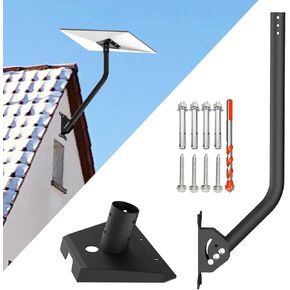 Starlink Gen 3 Mount, Adjustable Starlink Mounting Kit Compatible with V3 Starlink Standard Dish, Starlink Long Wall Mount for Starlink Internet Kit Satellite 【Include Starlink Gen 3 Pipe Adapter】