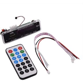 12V MP3 Decoder Module, USB/Bluetooth/SD Card/FM Radio WMA Decoder Board, Hands Call Bluetooth Decoder with Remote Control