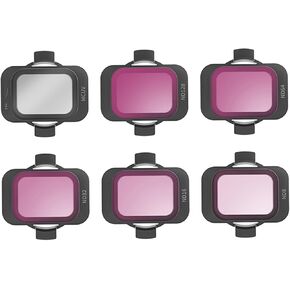 Lens Filters Compatible for DJI Avata 2, ND Len Filters 6Pack (MCUV ND8 ND16 ND32 ND64 ND128), Camera Len Light Reduction