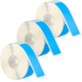 3 Rolls Label Maker Tapes for Phomemo D30, 12mm x 40mm White Self-Adhesive Label Tape Sticker Thermal Paper Roll for Office Household Supplies