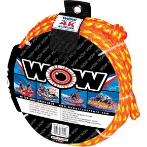 WOW Sports 3k 60 قدم حبل سحب مع عوامة إسفنجية عائمة 1 2 أو 3 أشخاص حبل سحب للقوارب، 17-3030