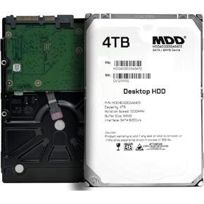 MDD MAXDIGITALDATA (MDD4000GSA6472 4TB 7200RPM 64MB Cache SATA 6.0Gb/s 3.5inch Internal Desktop Hard Drive (for Desktop PC, Mac, CCTV DVR, Surveillence, Server, NAS)