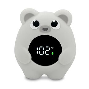Baby Bath Thermometer - Safety Bathtub Thermometer & Room Thermometer with Water Temperature Warning - Floating Bear Baby Bath Tub Toy for Toddlers Girls Boys Newborn Kids