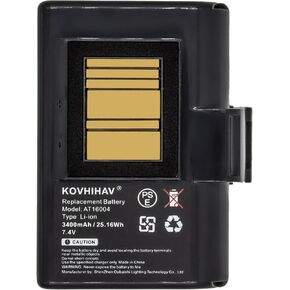 Battery Replacement for Ze'bra Qln220 Qln320 Zr638 Zq610 Zq620 Zq610HC Zq620HC QLn220HC QLn320HC Zq521 Series Printer,3400mAh/25.16Wh
