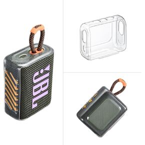 GO 4 Special Silicone Protective Cover case, Suitable for JBL GO 4 Wireless Bluetooth Speaker, Anti-Bump Portable Silicone Protective Cover with Lanyard Outdoor Travel Necessary