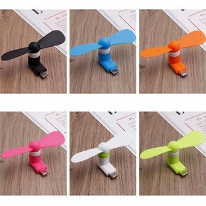 USB C Phone Fan, Mini Cellphone Fan Compatible with Samsung Galaxy S23+ S23 S22 S21 S20 S20+, Note 20 A54 A24 A23, Google Pixel 8 7A pro 6A (6 Pack)