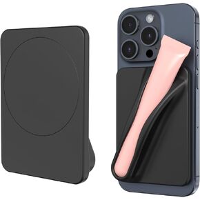 DOB SECHS Silicone Lip Holder for Cell Phone Lipstick Lip Compatible with Magsafe Glaze Phone Case Back Stick On Holder for iPhone and Android Phones, Pink