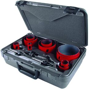 Morse MHS08E, 13 Piece, Electrician's Bi-Metal Hole Saw Kit, 1 Kit