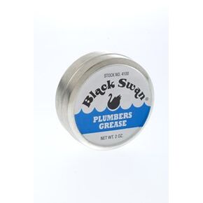 Black Swan 04100 Plumber's Grease 2oz - Special Lithium Soap Combination, Silicone Grease for O-Rings, Waterproof, Rust & Corrosion Protection, Smooth Faucet Operation, Temp Range +15°F to +350°F