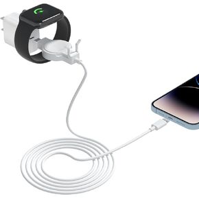 12W Magnetic for Apple Watch Charger, Combo 2-in-1 6FT iwatch Charger USB C Cable and Type C Block, Fast Charging for Watch Series Ultra 9/8/7/6/5/4/3/2/1/SE/SE2, for iPhone 14/13/12/11/XS