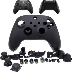 Deal4GO FULL Housing Shell kit w/Trigger Buttons Thumbsticks Bumper D-pad replacement for Xbox Series X|S Controller - Black, M1140515 in Kuwait
